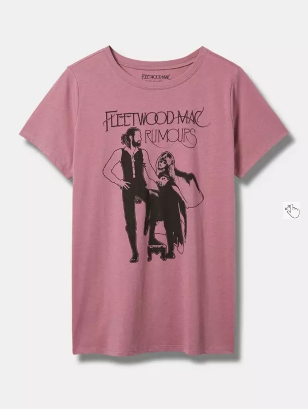 FLEETWOOD MAC CLASSIC FIT COTTON CREW TEE DUSKY PURPLE NONEP 5